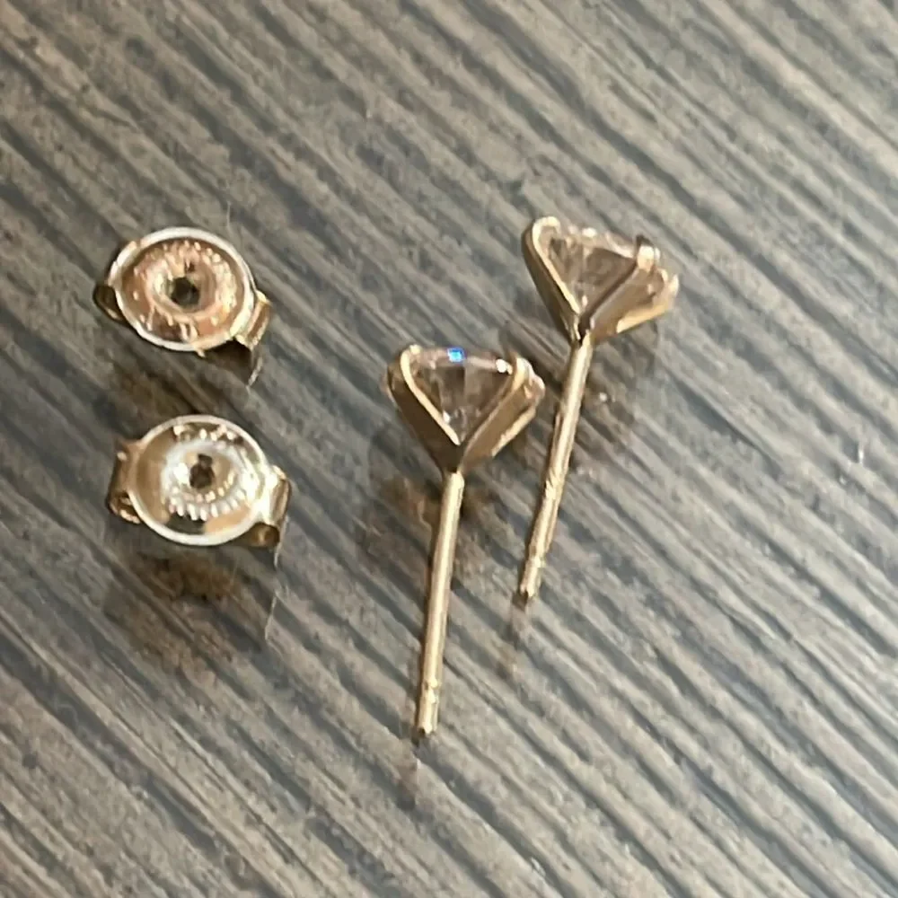 Sterling Silver Stud CZ Earrings